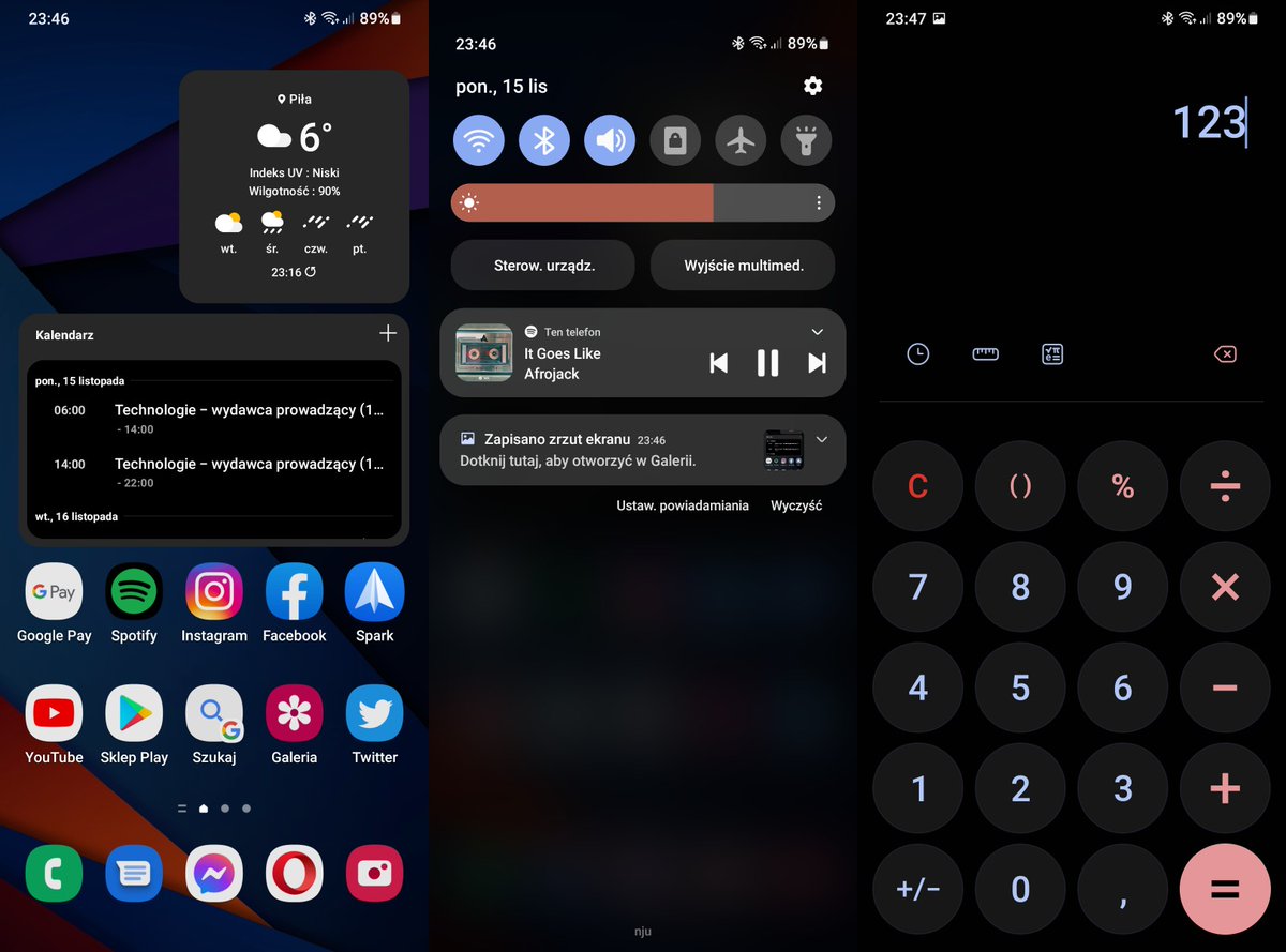 mironnurski's tweet image. Tak działa Paleta kolorów (samsungowy odpowiednik Material You) w #OneUI4.