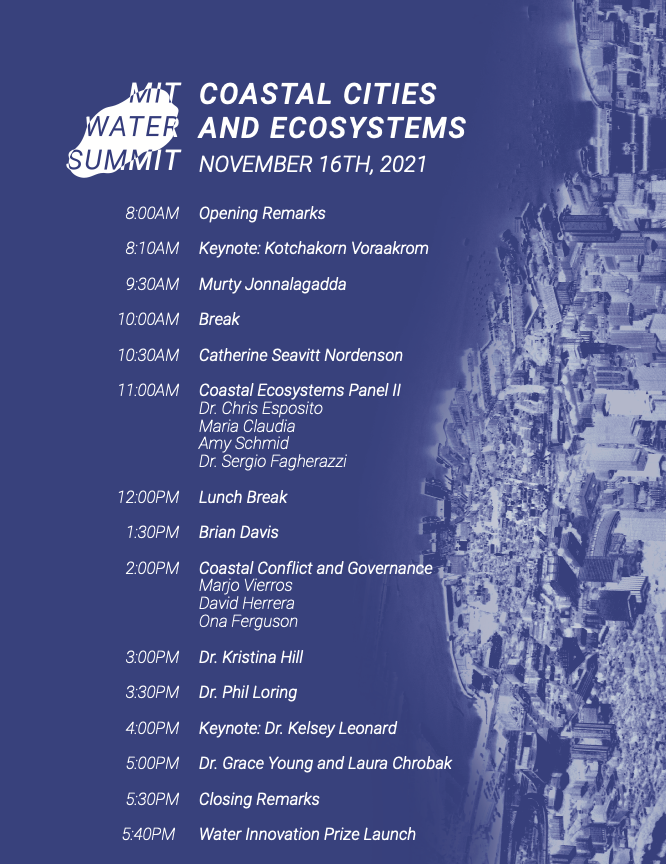 mitwater's tweet photo. Thanks everyone for joining the #MITWaterSummit2021 DAY 1, whether that was online or in-person! We'll see you tomorrow on Zoom for DAY 2 @ 8 AM EST! Lots &amp; lots interesting talks + panels tomorrow on #CoastalEcosystems  &amp; #CoastalCities. 💧Come to one, two, a few, or all 💧💧💧 https://t.co/YASO00dKFz
