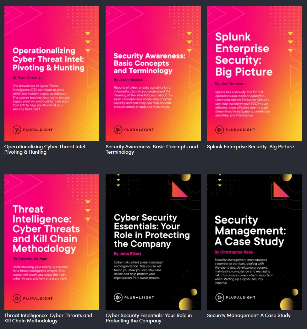 cyb3rops's tweet photo. Humble Bundle now offers several cyber security trainings by @pluralsight 

https://t.co/9nt3C8kDUr https://t.co/SYrQe3jPfR