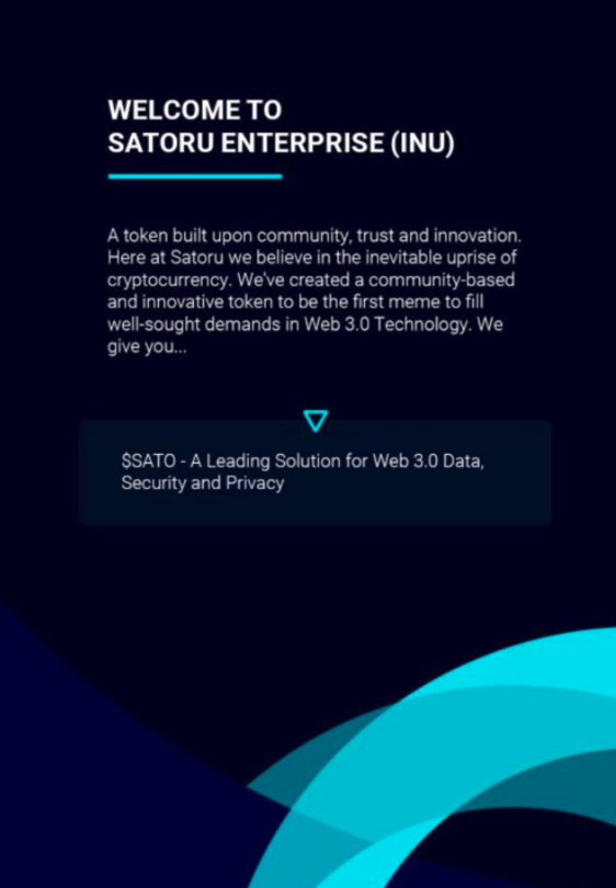 WayfaringM's tweet photo. $SATO #SatoruEnterprises L....F....G....
๐๐๐๐๐
#web3 #Satoru #metaverse #cryptoutility #p2egaming #SatoVPN #SatoWallet #SatoPay #SatoSamurai https://t.co/JSvMuxPbBH