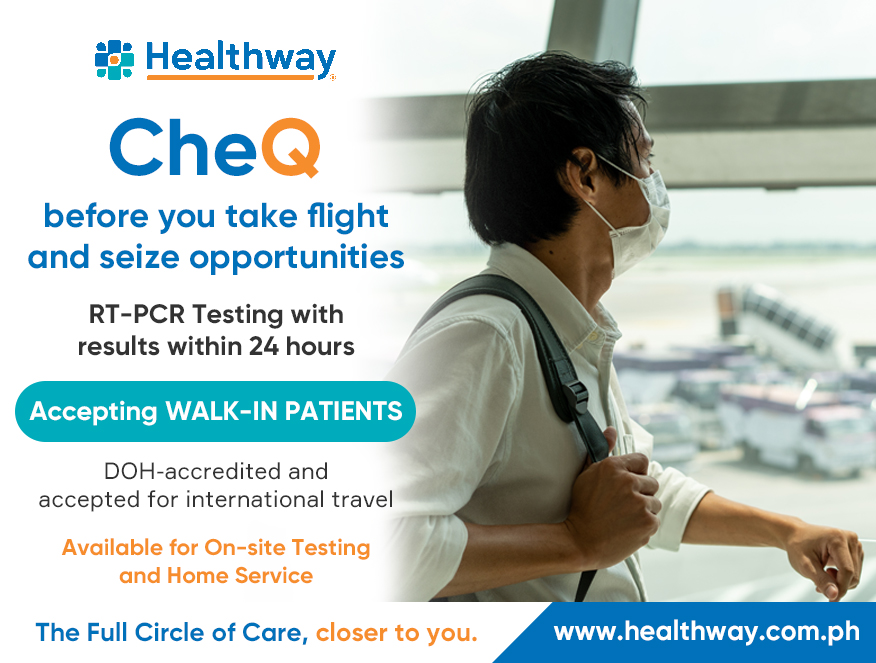 HealthwayPH's tweet photo. #Healthway COVIDCheQ RT-PCR Swab Testing is DOH-accredited and accepted for international travel. 
Results within 24 hours! We accept WALK-IN.

⚕️Dela Rosa Carpark 1
09176296584
customer_service@healthway.com.ph

⚕️ Home Swab
09675075194 | 09682136007
homeservice@healthway.com.ph https://t.co/4MzyfjGVOB