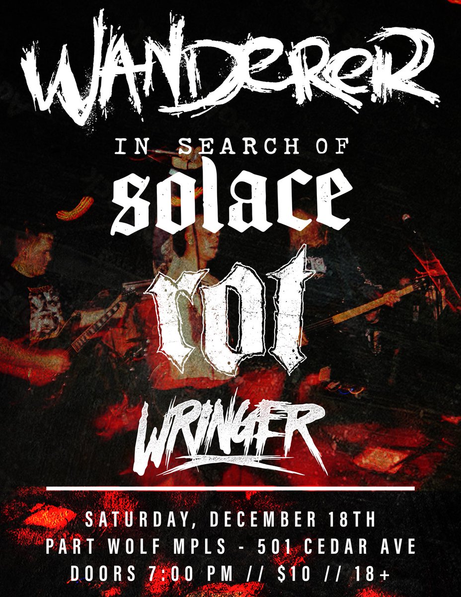 Last hometown show of the year so I don't wanna hear none of your goofy ass excuses on why you can't make it.

So come play cee-lo in the pit with your christmas money from gram gram and blow all that cash you win on merch and booze. ❄️❄️❄️