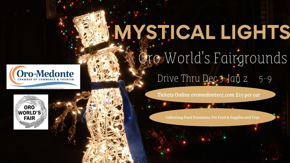 Oro-Medonte Chamber (@oromedontecc) on Twitter photo Mystical Lights at Oro World's Fairgrounds still time to register your business to be part of this fantastic drive thru event <a href="/OroWorldsFair/">Oro World's Fair</a> <a href="/1sylviastark/">sylvia stark</a> <a href="/ye_inn/">Ye Old Country Store Inn B&B</a> <a href="/CTVBarrieNews/">CTV News Barrie</a> <a href="/PureCountry106/">Central Ontario's Pure Country 106</a> <a href="/BounceRadio1041/">BOUNCE 104.1</a> Mystical Lights at Oro World's Fairgrounds still time to register your business to be part of this fantastic drive thru event <a href="/OroWorldsFair/">Oro World's Fair</a> <a href="/1sylviastark/">sylvia stark</a> <a href="/ye_inn/">Ye Old Country Store Inn B&B</a> <a href="/CTVBarrieNews/">CTV News Barrie</a> <a href="/PureCountry106/">Central Ontario's Pure Country 106</a> <a href="/BounceRadio1041/">BOUNCE 104.1</a>
