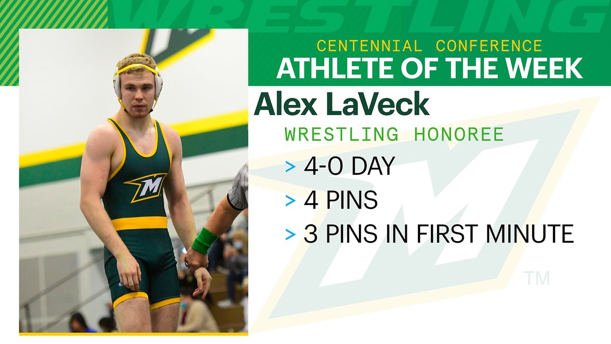 mcdanielsports's tweet photo. WRES: #McDaniel’s LaVeck named #CentConf Wrestler of the Week #d3wrestle #mcdwres #getonthehill https://t.co/rBJ8K4YQj4 https://t.co/CBpHgfgeFb
