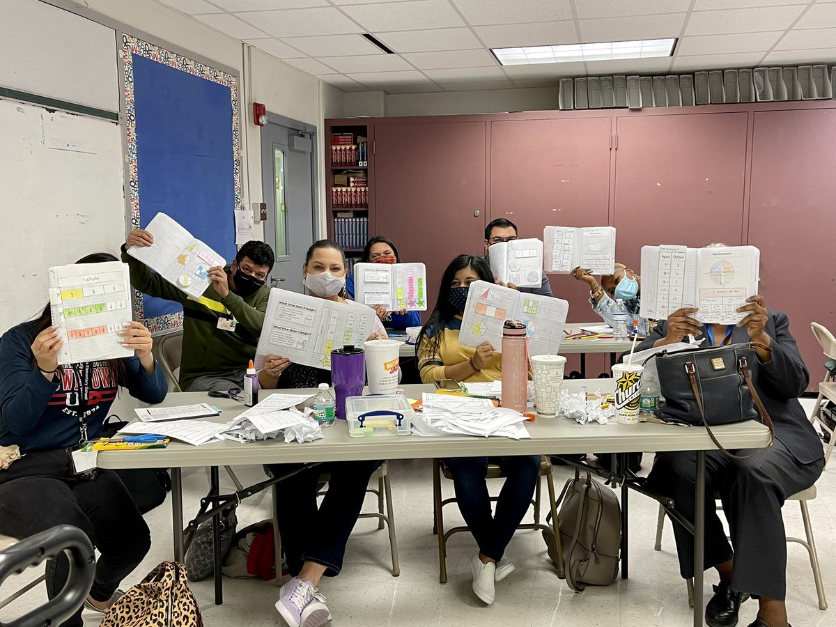 Today our Grade 3 Cohort made interactive journals to help students represent fractions, find elapsed time and identify relationships with number pairs. 

Thanks <a href="/Scroggins_HISD/">Scroggins Elementary 🐝</a> for hosting!

<a href="/Vontoure_Math/">Vontoure Learning</a> <a href="/HoustonISD/">Houston ISD</a> <a href="/Coop_Eagles/">HISD Coop Elementary</a> @elioteagles <a href="/EliotElementary/">Eliot Elementary</a> <a href="/IsaacsES_HISD/">IsaacsES_HISD</a>