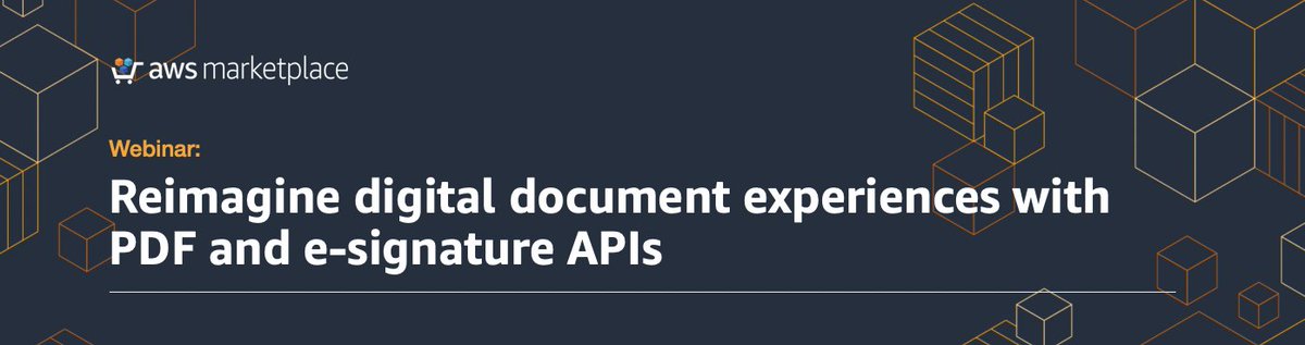 Coming up tomorrow (Nov. 16), be sure to check out <a href="/benvanderberg/">Ben Vanderberg</a>'s <a href="/awscloud/">Amazon Web Services</a> webinar all about reimagining digital document experiences with Adobe PDF and e-signature APIs. Get all the details and register here: adobe.ly/30tCwvZ