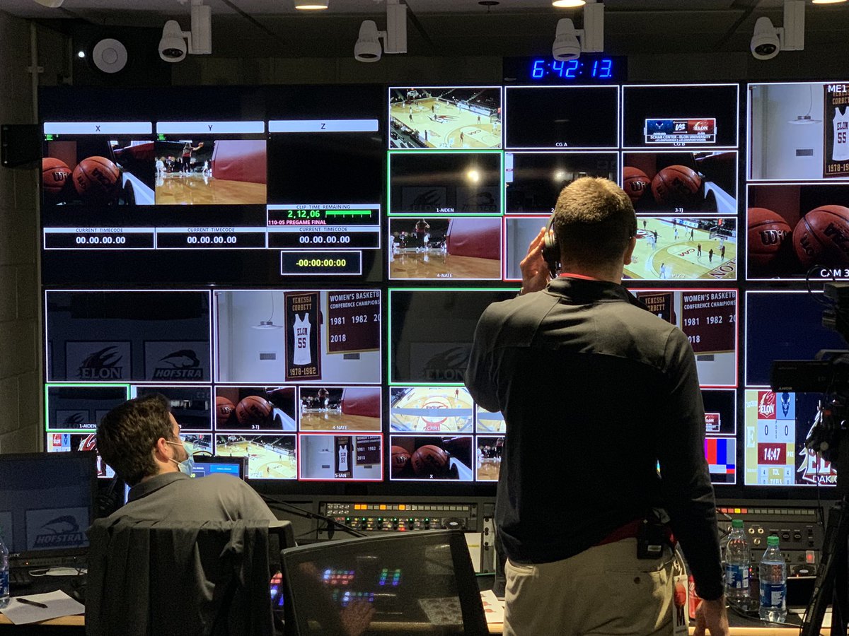 MaxNegin's tweet image. Home opener for @ElonWBasketball and a special @ElonSportVision broadcast led by @jbunder12 who spent the semester researching technical improvements for the broadcast! Go Jared! @eloncomm