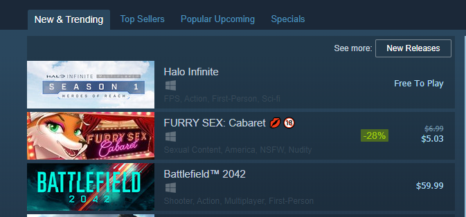 MrDrCold's tweet photo. legit opened my steam and this was on my front page, I have several questions https://t.co/35K8TfsQan