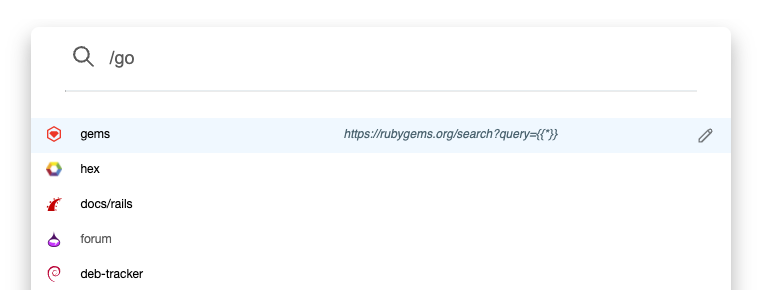 #changelog Improved Aliases.

Omni
Editing Aliases
You can now edit an alias by clicking the pencil icon.

💡 Protip: You can quickly search aliases with the alt + a (or ⌥ + a on MacOS) key combination.
👉 headwayapp.co/tefter-changel…