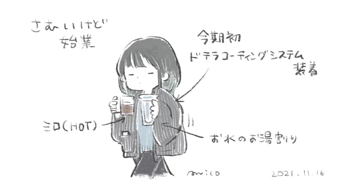 これ描いてたら暖かくなってきました、もうむしろ暑い 