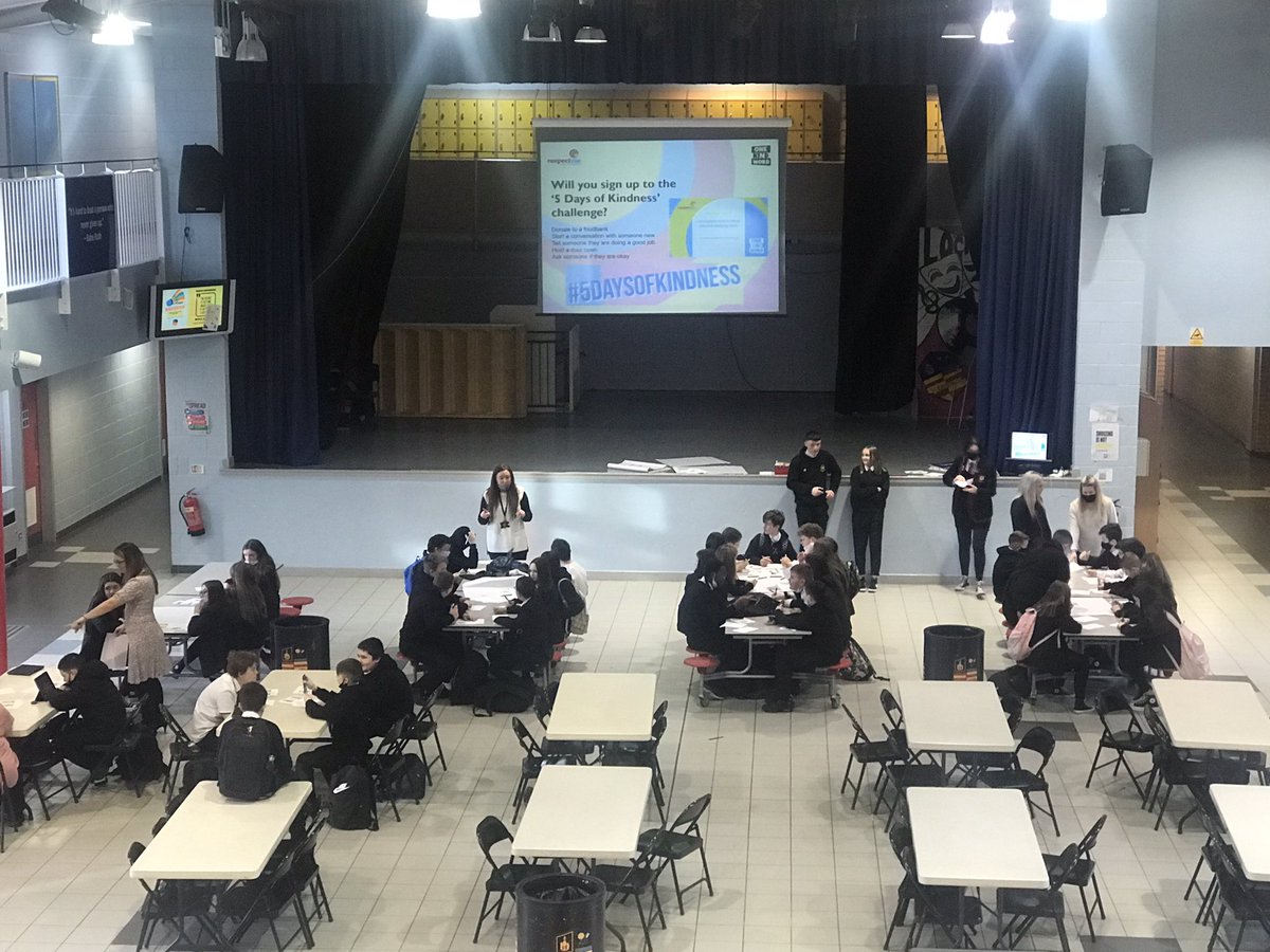 Today our S1-3 pupils took part in assemblies to mark the beginning of #AntiBullyingWeek. These were led by our wonderful senior pupils. The theme of one kind word encourages us to think about the impact of our words. Share one kind word with someone today!
