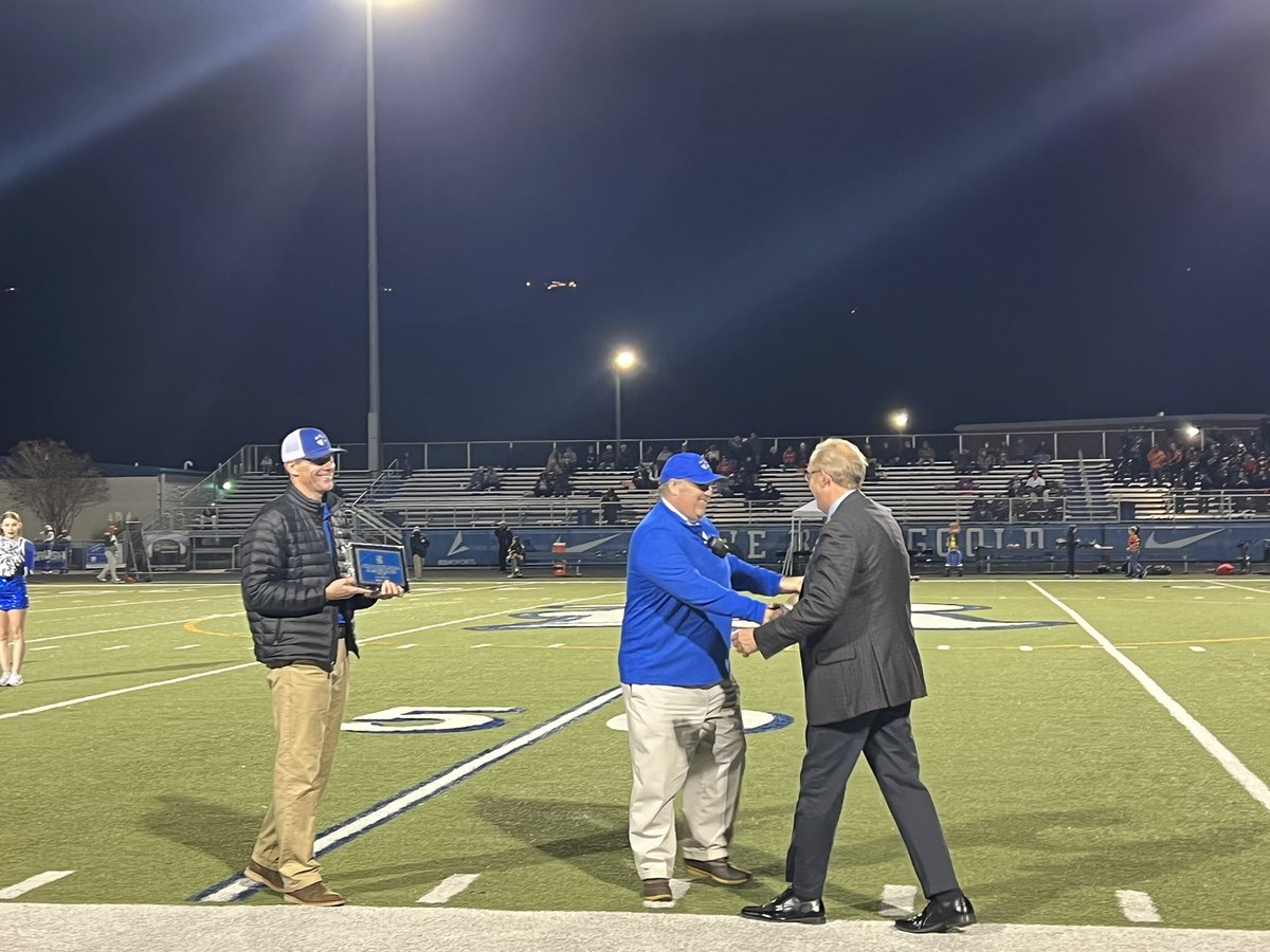RHSTigers1's tweet photo. This past Friday night, we honored Mr. Tracy Wright, our band director for @ringgold_band on his 300th game! We are lucky to have him! https://t.co/3Y5kHdQ9kY