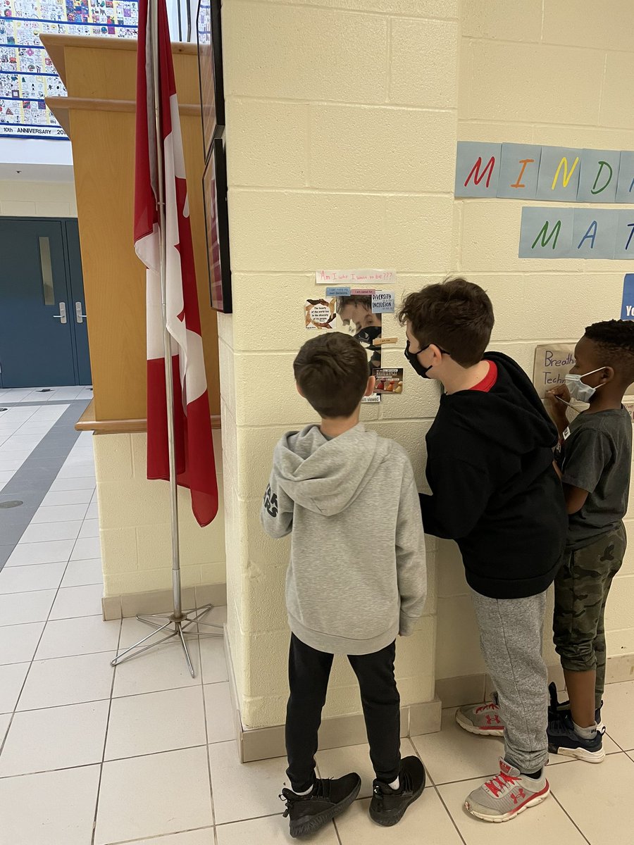 Today started the Anti Bullying Week <a href="/Bakersfield_PS/">Bakersfield PS</a>. Our theme is One Kind Word. Around the school are different opportunities for students to reflect on their identity in order to continue to build an inclusive and safe school accepting of everyone.