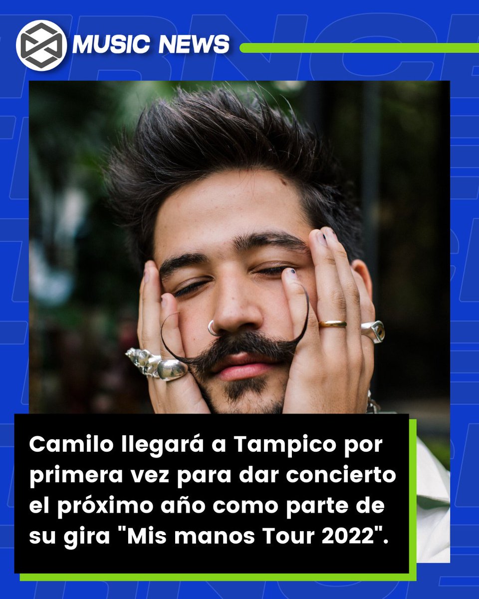 trncemx's tweet photo. @CamiloMusica en #Tampico.
El cantante se podría presentar en el mes de mayo del próximo año en Tampico, así lo dio a conocer @ConcierTam https://t.co/O4j4KlB47i