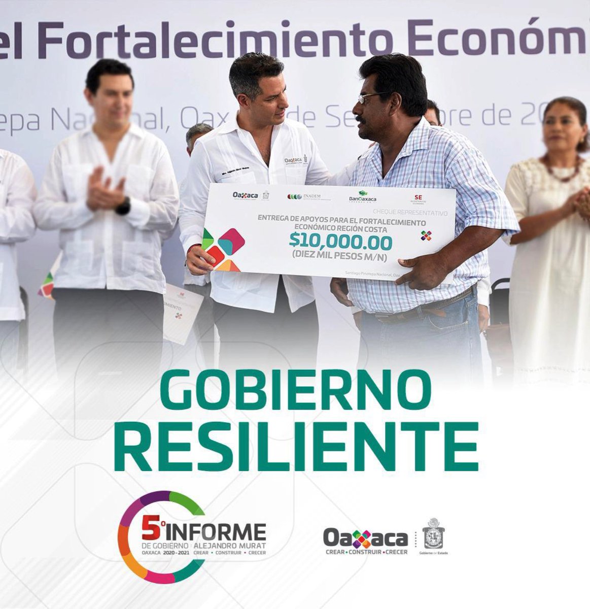 Benjamin_Hdez_'s tweet photo. ¡Trabajamos por las 8 regiones! Bajo el Programa Juntos Construimos el Cambio y Programa de Financiamiento a Negocios por Contingencia Sanitaria del COVID-19, en Oaxaca se han beneficiado 5 mil 419 unidades económicas. @alejandromurat #5toInformeOax @GobOax https://t.co/oSLEhGwRWU