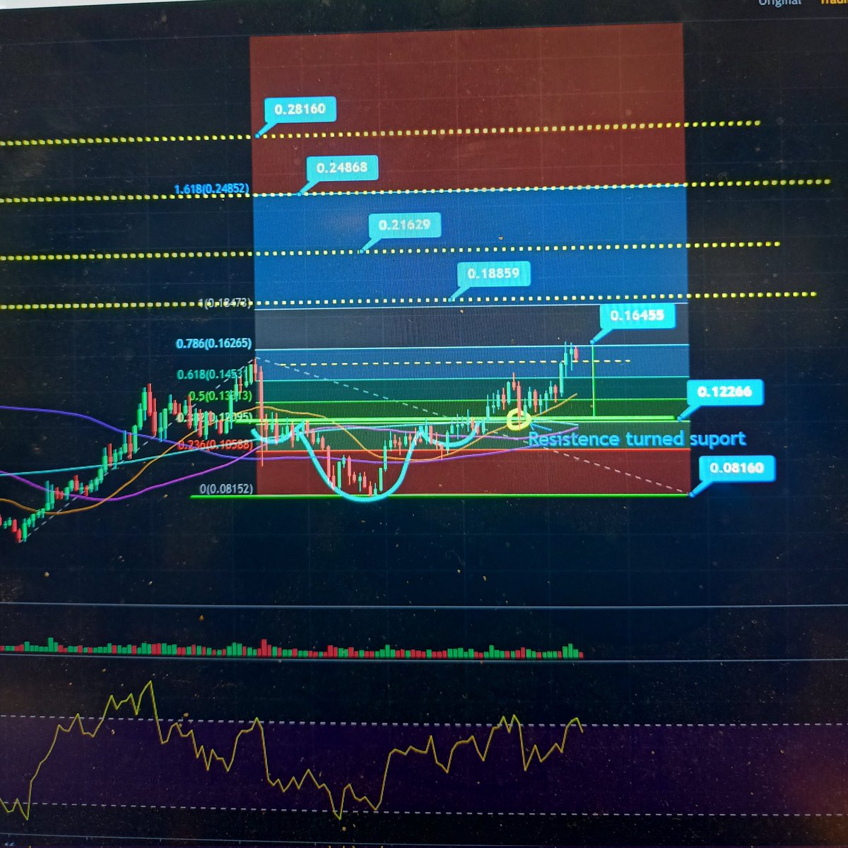 #VET #VeChain #VeFam my targets still in play for the short term.  Over the next few weeks I expect us to be above the ATH.  After that, fib levels in play.  Go #VET 💪