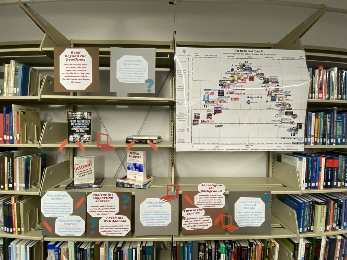 enmugssc's tweet photo. Want to learn more about Media Bias? Come check out our new Media Bias Display and learn more about fake news! 
#ENNUGSSC https://t.co/wxlqf9HyHg