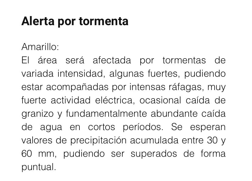 ClimaRosarioAr's tweet photo. ⚠️⚠️ATENCIÓN alerta amarilla por tormentas de variada intensidad incluye sur y parte del centro de #SantaFe 
ATENDER AVISOS OFICIALES https://t.co/h58ihDYtyF