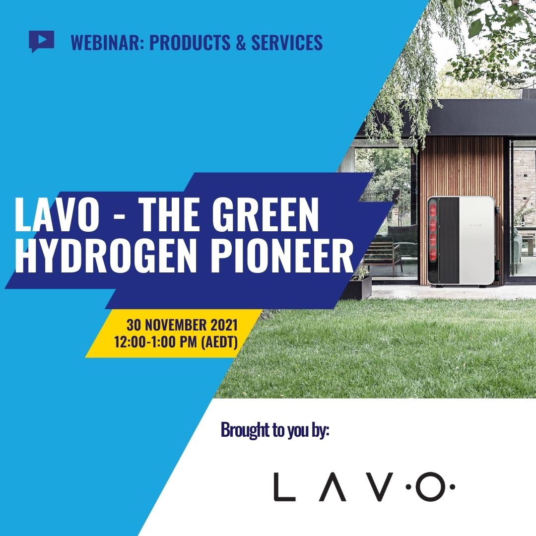 ⚡️Join the LAVO™ team and Smart Energy Council at the upcoming webinar, LAVO – The Green #Hydrogen Pioneer.

📆 Tuesday, 30th November
⏰12:00 - 1:00PM

Register for free here 👇
hubs.li/H0_fW840

<a href="/SmartEnergyCncl/">SmartEnergyCouncil</a> #LAVOforLife