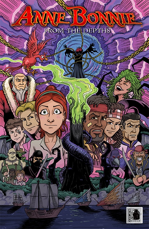 BlueJuiceComics's tweet photo. ANNE BONNIE Volume 3: From the Depths is now available to purchase on our website and releases in stores this Wednesday, November 17th. Written by Orion Martindale, pencils/inks by @nickjustusart  colors by @Purple_Draws 

https://t.co/m6GXoeyQ5K https://t.co/wWDmQ7TRBe