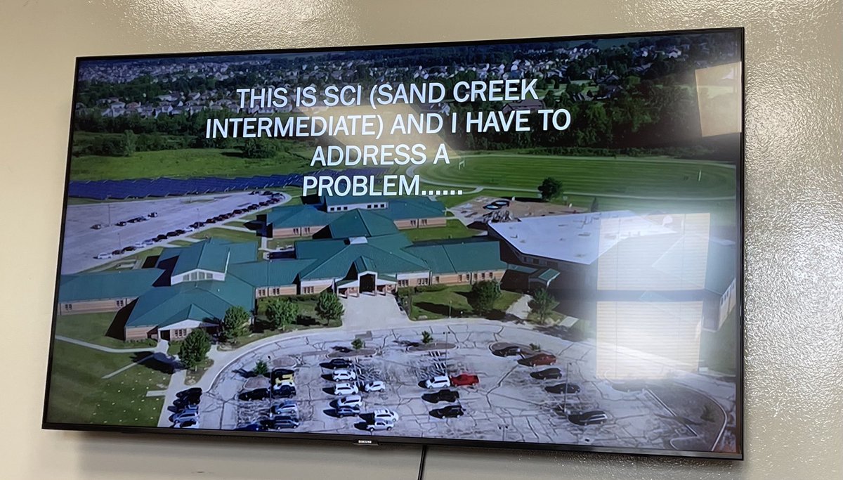 You better believe this student had my full attention when this presentation was made in my office today!  Student agency: see a problem?  Well…let’s address it! ⁦<a href="/SandCreekInt/">Sand Creek Intermediate</a>⁩