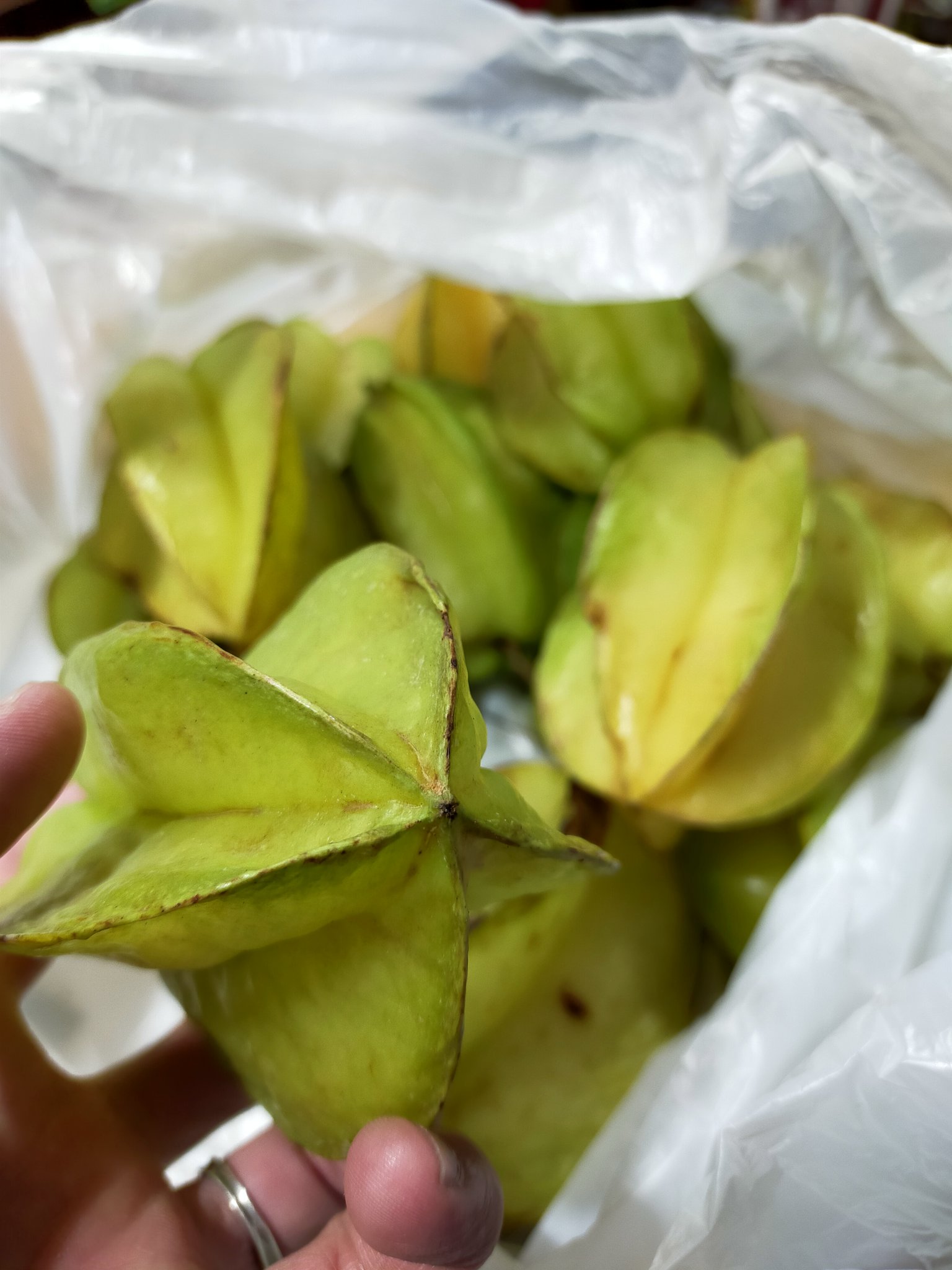 台風 おばあちゃんの家で穫れたスターフルーツ 食べきれないので差し上げます ご希望の方いらっしゃいましたらご連絡下さい 何個でもいいです なんなら全部どうぞ 取り置き可能です T Co O03agwilcy Twitter