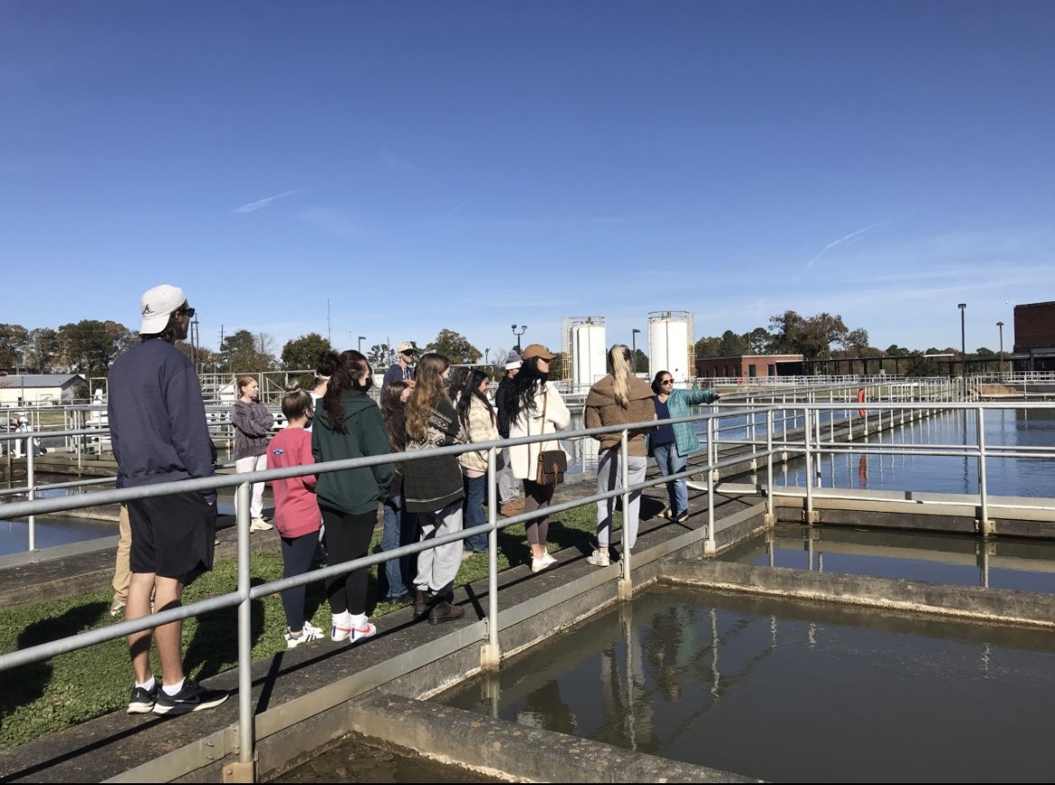 UNGOconee's tweet photo. Hey there Nighthawks! Today we want to share what one of our classes is up to this week! Environmental Science students toured the J.G. Beacham Water Treatment Plant today and learned how water is treated in Clarke County! #ungoconee https://t.co/kskjxGZbJJ