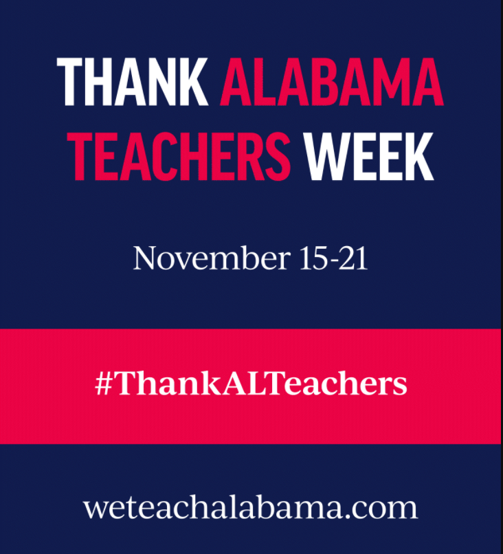 Our teachers are our heroes, and we'd like to thank them for making a difference in the lives of our children, each and every day. This week is Thank Alabama Teachers Week. Share your gratitude with your favorite educator!  #ThankALTeachers #LearningLeading #StayStrong