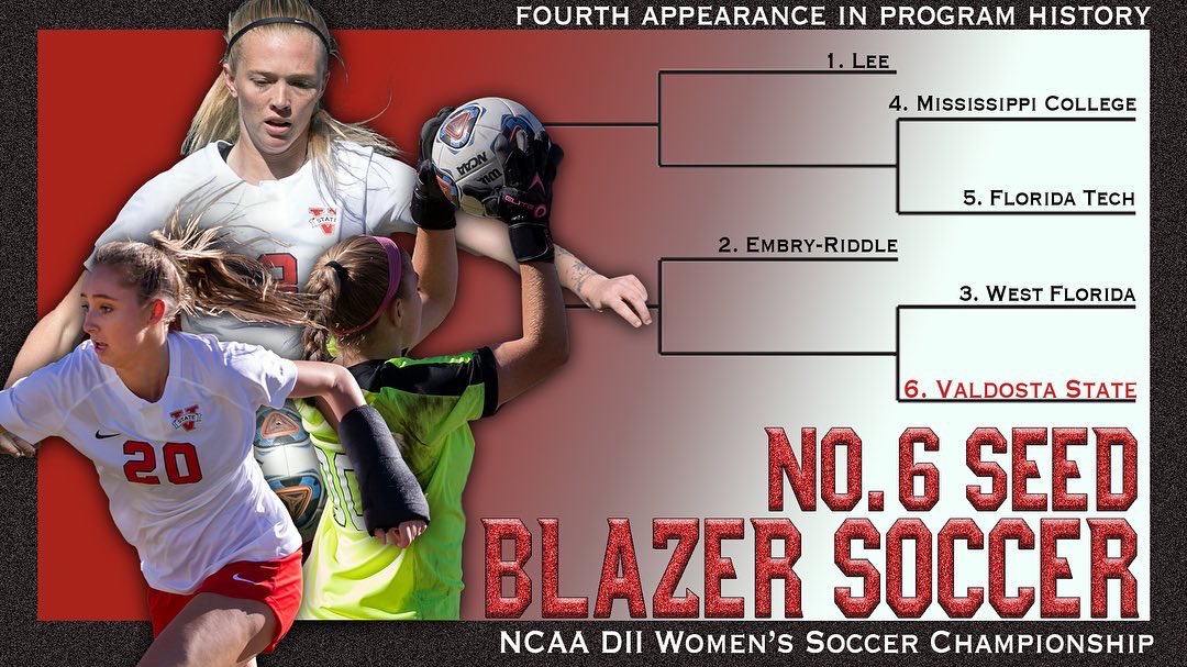 VState_Blazers's tweet photo. Blazer soccer clinches a spot in the NCAA tourney. 😎 @VSU_Soccer kicks off against the Argos on Friday! #BlazerNation https://t.co/NozHCFV0AY