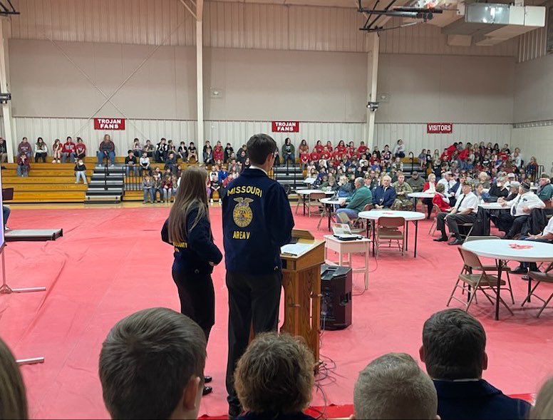 r6ffa's tweet photo. Our FFA Chapter was able to serve 50+ Veterans and Guests this morning at our annual Veteran’s Day Breakfast and Program! Thank you to all the students, faculty, and staff that made the program so great this year! @CR6Trojans https://t.co/EjO0l6bN9O