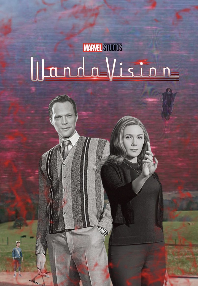 POV: you’re in the alternate universe where the person who designed the No Way Home posters was in charge of the WandaVision posters