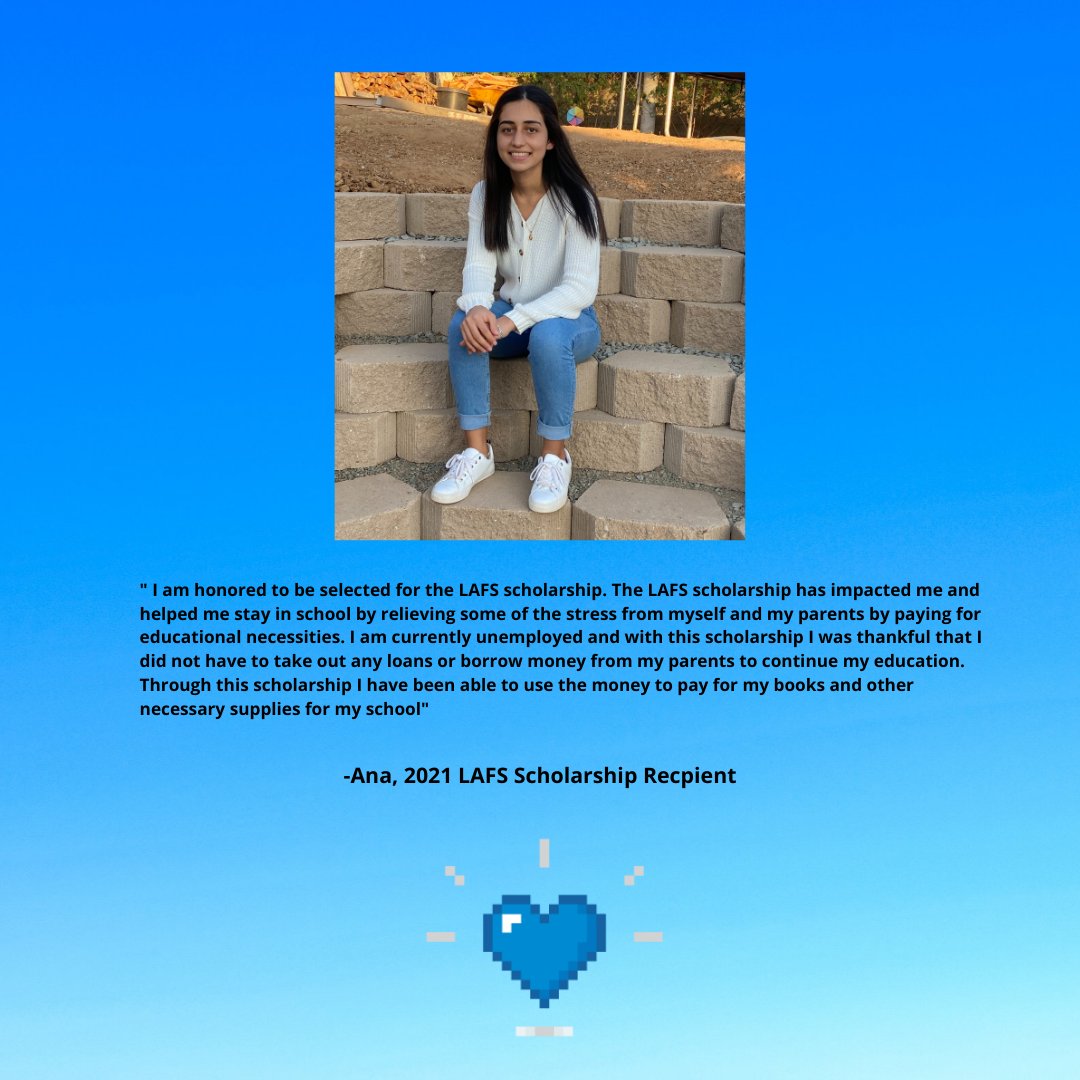csusm_lafs's tweet image. Meet Ana, a 2021 LAFS Scholarship recipient!
13 days until #GivingDay on 11/30/21! We are raising funds to be able to provide scholarships to our Latinx students. Please save the date.
#CSUSMGivingDay #LAFS #Education #SiSePuede #FirstGenStudents #SupportLatinxStudents