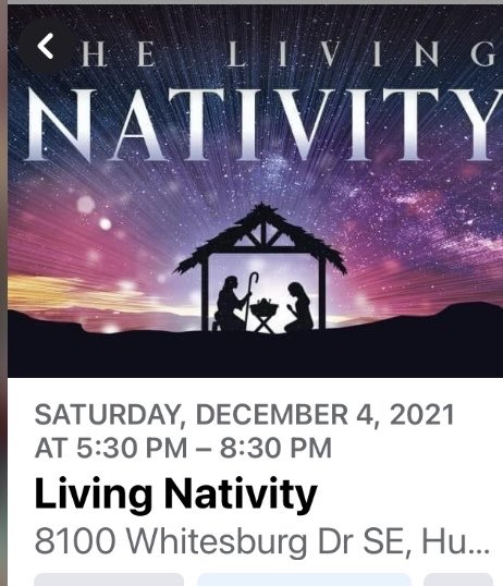 ldaniel609's tweet image. Please join us for our drive-thru Nativity.