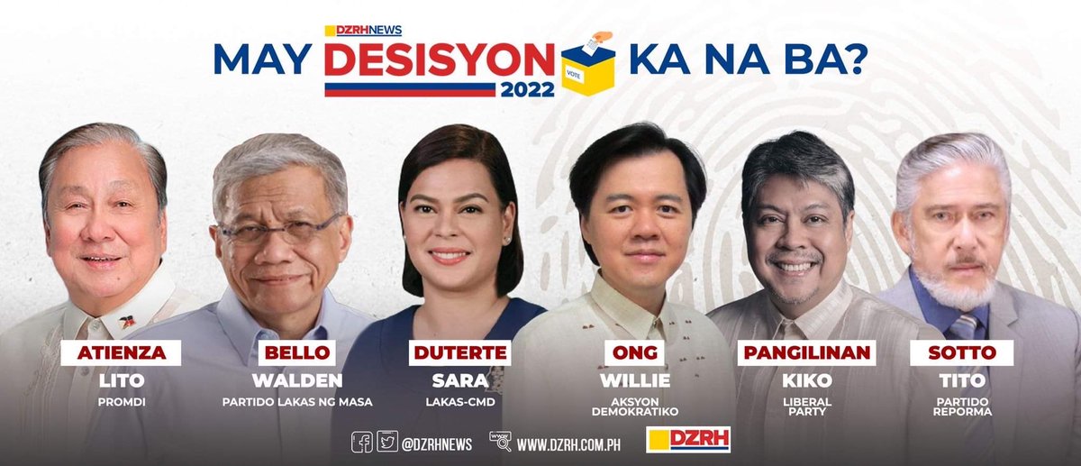 mavsarive's tweet photo. May #desisyon2022 ka na ba? Maging mapanuri sa pagpili!#SamaSamaTayoPilipino @dzrhnews https://t.co/Vl3FQRTolA