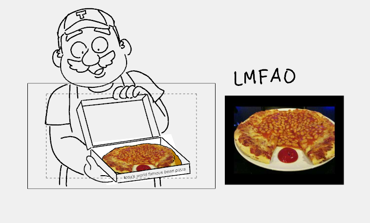 Forgot that I made the placeholder pizza here a bean pizza and almost screamed 