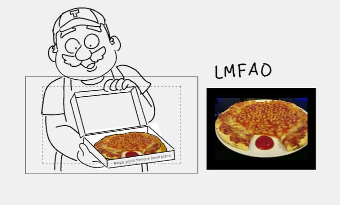 Forgot that I made the placeholder pizza here a bean pizza and almost screamed 
