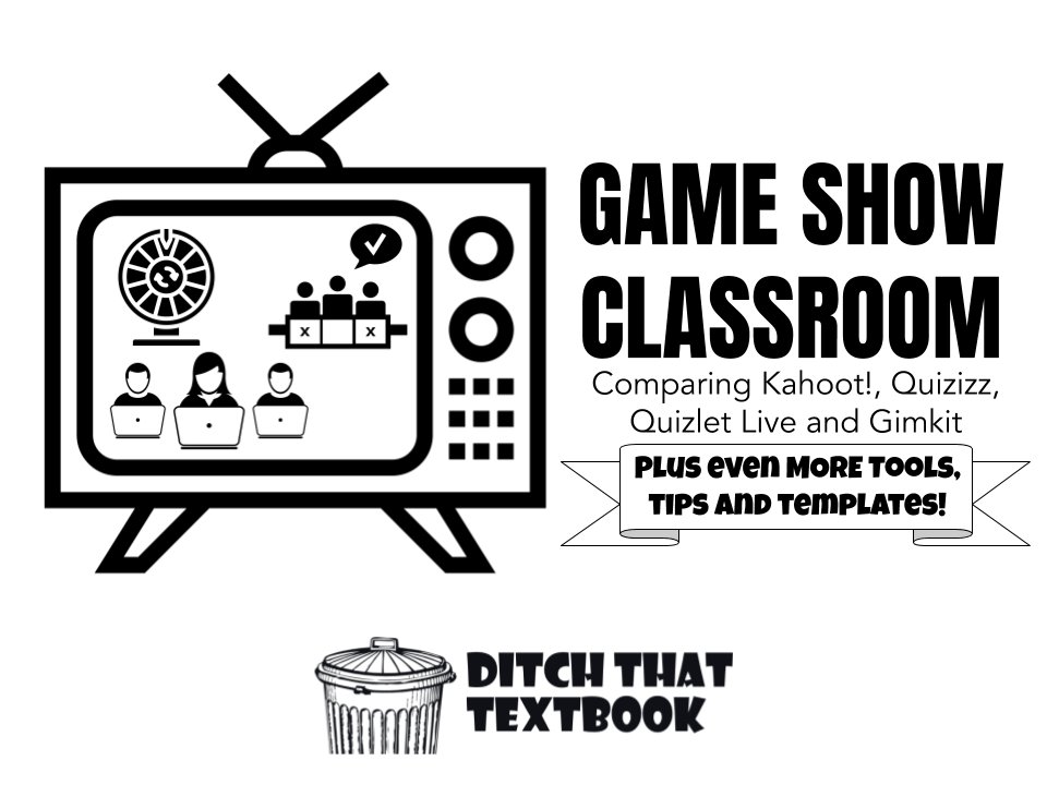 DitchThatTxtbk's tweet photo. 📺Game show classroom! Comparing Kahoot!, Quizizz, Quizlet Live and Gimkit

➕PLUS
🎮10 MORE games like Kahoot!
🗂8 FREE Google Slides game show templates
💡14 ways to turn your classroom into a game show!

https://t.co/AcHcXHKe1J #ditchbook https://t.co/sbvmgPFqOJ