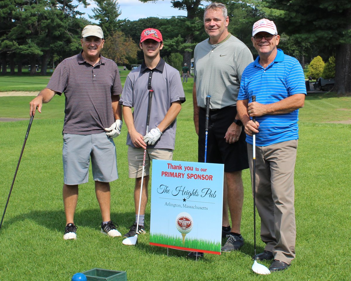 Congratulations and good luck to Arlington’s newest restaurant The Heights Pub that opened this past weekend. They were our primary sponsor for the Touchdown Club Tom Yewcic Memorial Golf Tournament. We ask that all members of the club stop by and give them a try.