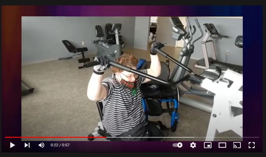 DaveMurYYC's tweet photo. This is my friend Martin he was born with Spina bifida and has been wheelchair bound for ten years.  He is getting crutches soon and just started training with @DDPYoga to build up strength in his arms. 

If you're looking for motivation today this is it.
https://t.co/odG367egzD https://t.co/HfF9OHCOnq