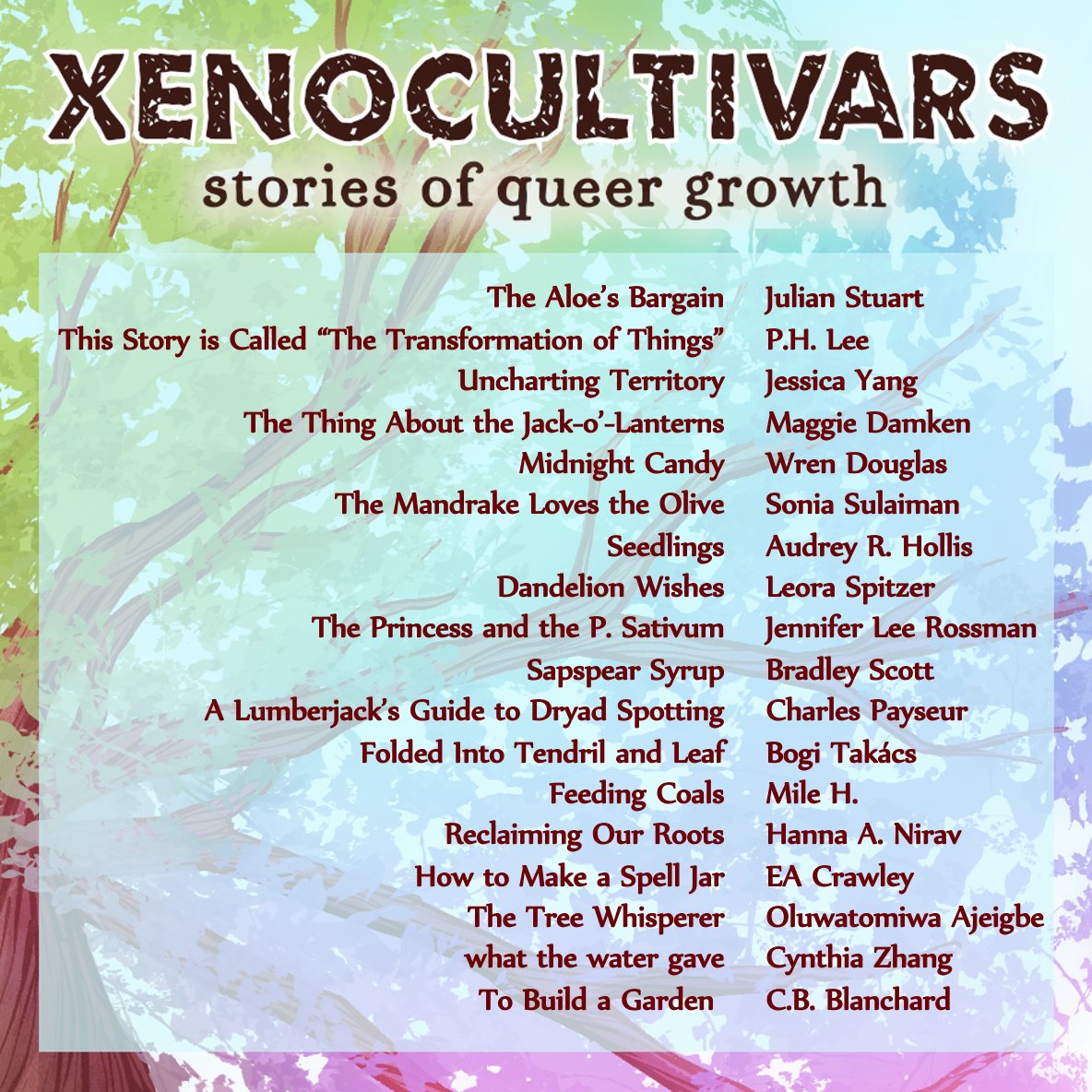 SoniaSulaiman's tweet photo. @PinaRamona I have a short queerplatonic story, inspired by Palestinian folklore, in Xenocultivars by @specqueer https://t.co/Ma2uhbCM4E