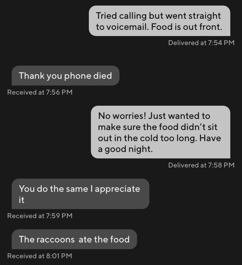 AJLitchfield's tweet photo. Just casual Philly DoorDash stuff https://t.co/5uMFIUOSGA