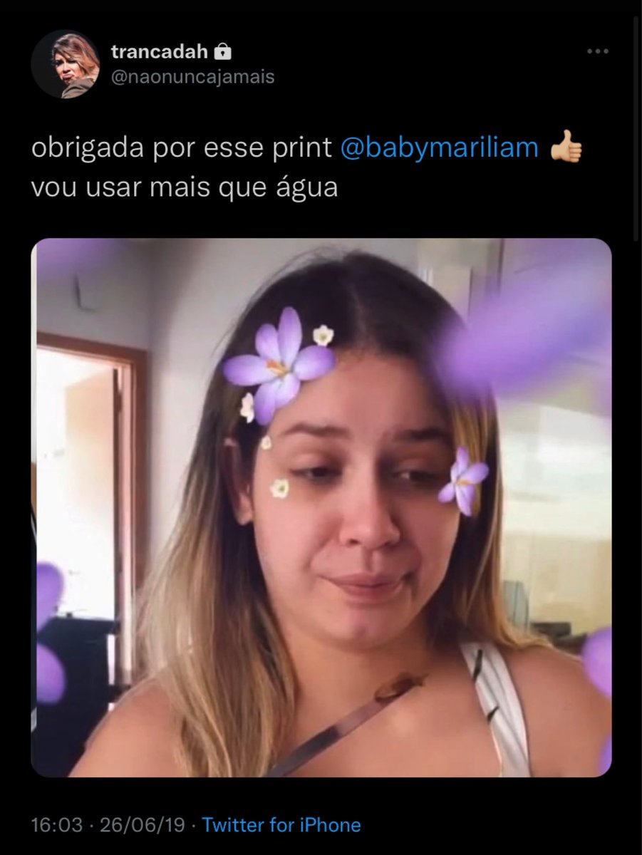 babymariliam's tweet photo. marília agora posso divulgar seu @ privado e o quanto você era insuportável? https://t.co/NNF8V8rTdX
