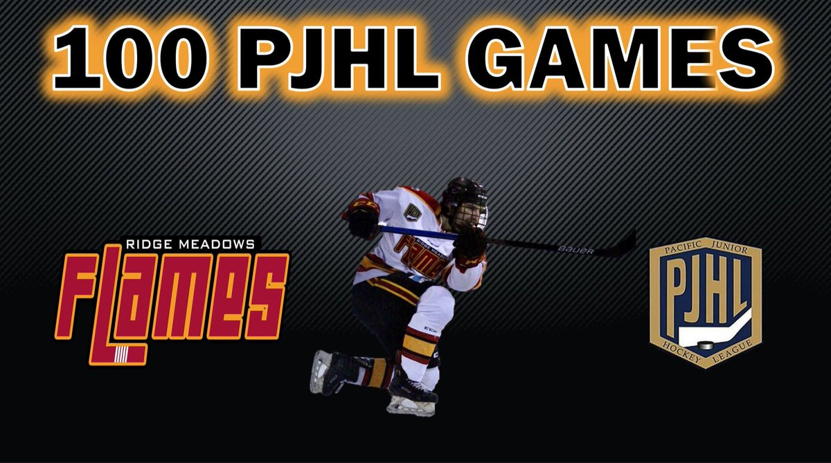 flamesjunior's tweet photo. A special congratulations to #71 Nick Amsler, who on Saturday played in his 100th regular season @ThePJHL game! 
#CongratsAmz 
🔥🔥🔥🔥 https://t.co/8MflYgnODD