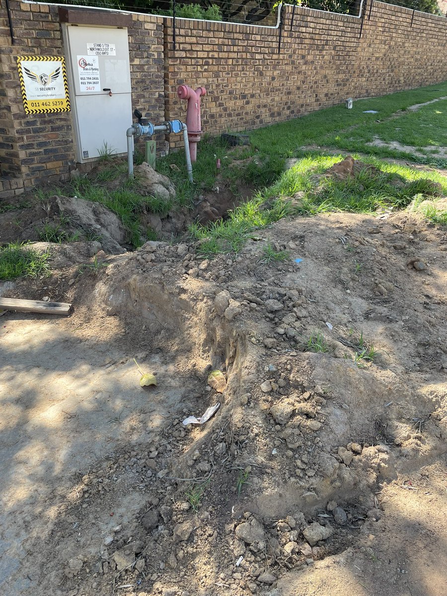 CarrieMinnaar's tweet photo. This is the mess that @OpenserveZA @TelkomZA  have left on our pavement after installing fibre over three months ago?! https://t.co/w6fsTpKHMn
