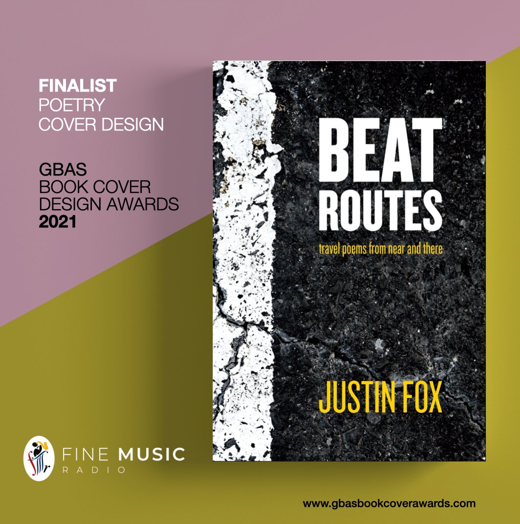 JustinFoxAfrica's tweet photo. The cover of BEAT ROUTES (my debut poetry collection), designed by the wonderfully talented Stephen Symons, is now a finalist in the GBAS cover design awards competition. (Published by Karavan Press, in bookshops now.) #KaravanPress #justinfox #BeatRoutes #poetry #debutcollection https://t.co/v0g7Lsh4UZ