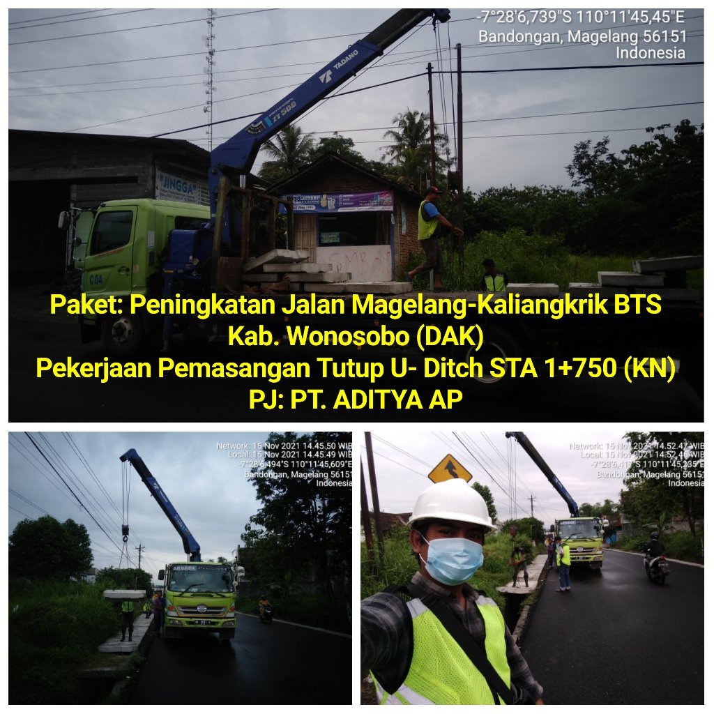 Aktifitas pekerjaan pemasangan penutup U-Ditch. 
Paket Magelang-kaliangkrik. 

#Jalancantik 
#JatengGayeng 
@dpubmckjateng 
<a href="/ganjarpranowo/">Ganjar Pranowo</a>