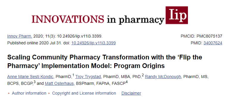 USA: Scaling Pharmacy Transformation with ‘Flip the Pharmacy’ Model - highlight community pharmacy as a site of care with community pharmacists providing &amp; documenting targeted patient care interventions loom.ly/LWM5usc <a href="/Commpharmacy/">NCPA</a> <a href="/PharmGuildAus/">The Pharmacy Guild of Australia</a> <a href="/NPA1921/">National Pharmacy Association</a> <a href="/PGEU/">PGEU</a>
