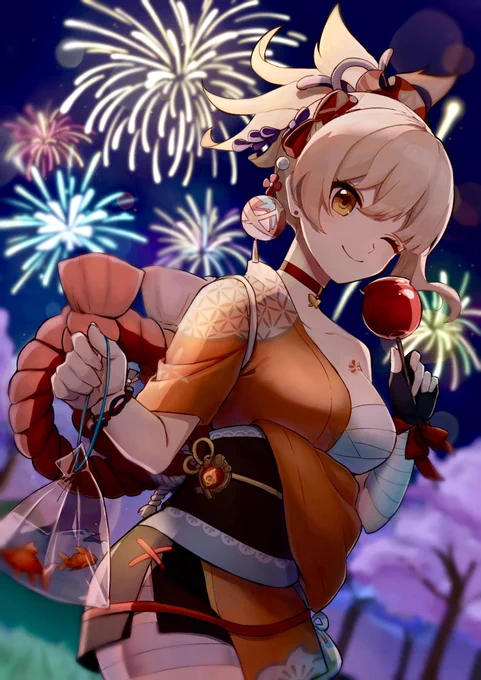 文化祭で使った原神絵!!!! 