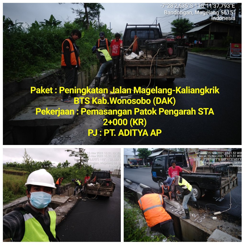 Aktifitas pekerjaan pemasangan patok pengarah. 
Paket Magelang-kaliangkrik. 

#Jalancantik 
#JatengGayeng 
@dpubmckjateng 
<a href="/ganjarpranowo/">Ganjar Pranowo</a>