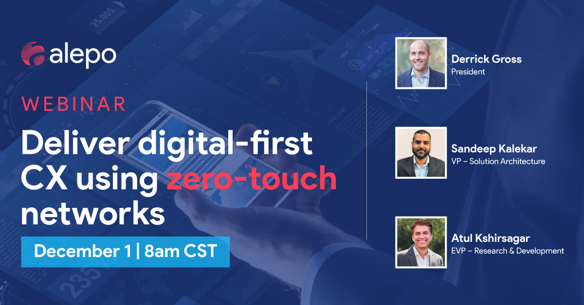 AlepoUSA's tweet photo. Zero-touch networks let #MNOs build an all-digital brand with no physical touchpoints. This webinar explains how they help #telcos deliver #digitalfirst CX. Register now: https://t.co/ihwaIeDmtM
#networkautomation #zerotouchnetwork #digitaltransformation #webinars #CSPs #telecoms https://t.co/PjKX5Pcjtl